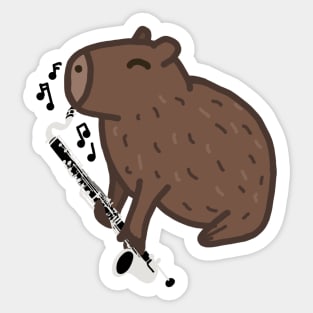 Bass Clarinet Capybara Sticker